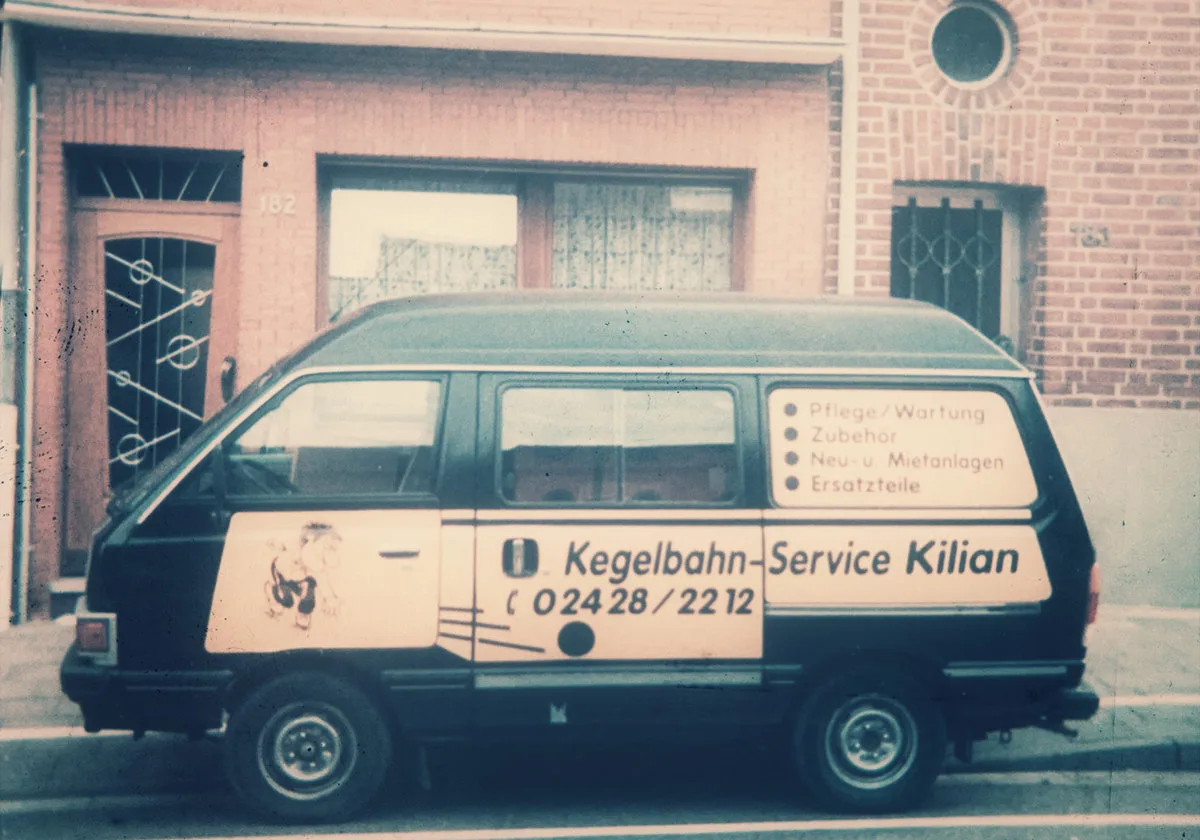 Utilitaire « Kegelbahn-Service Kilian » des débuts de Systemtechnik Kilian